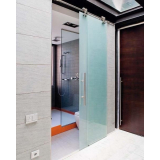porta deslizante para banheiro valor Vila Pérola